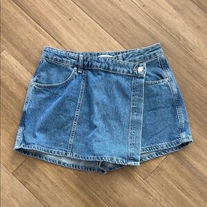 Zara Blue Denim Skort